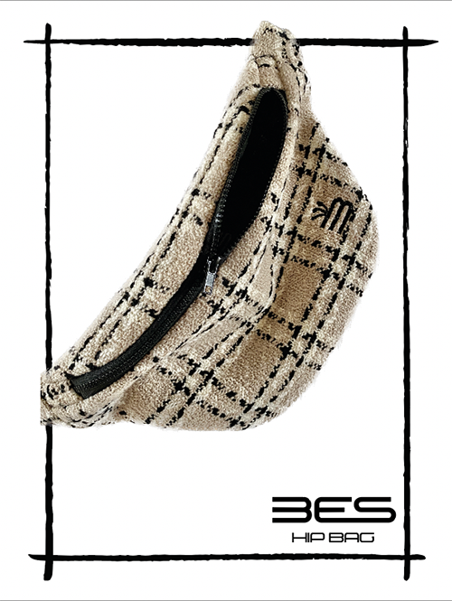 Hip Bag Tweed Vintage Beige