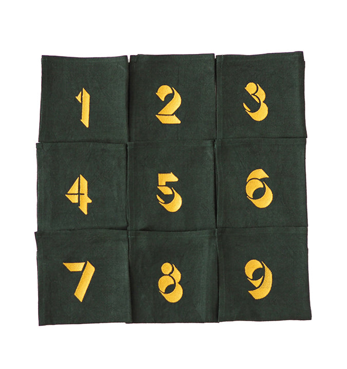 Les 9 serviettes de table PARIS SOCIETY
